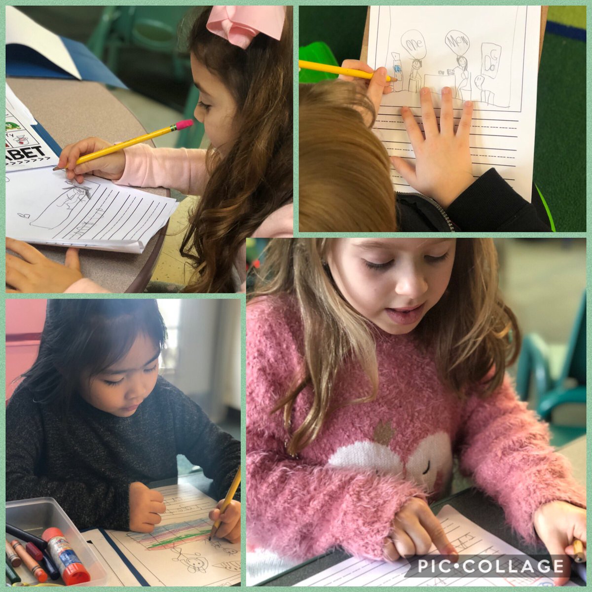Writers adding detail to their pictures and stories! 📝