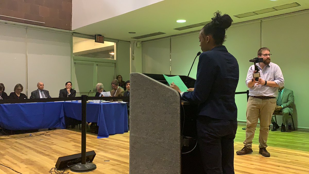 Vice Chair for Community Colleges Affairs, Latasha Lee goes on the record in front of the CUNY Board of Trustee to request #Justice4students #FREEZETUITION #enoughisenough #cuny