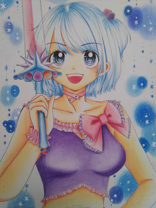 #イラスト #色鉛筆 #女の子