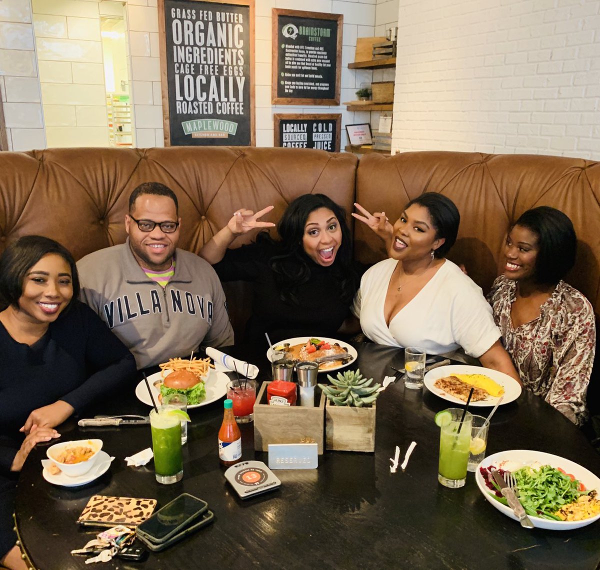 .@MaplewoodCincy didn’t know what to do with us😂 Brunch+Journalists=Alllll the fun!! Loved having these gals and Walter 😂 in Cincy!! #NABJFamily #Cincinnati #Columbus #Buffalo