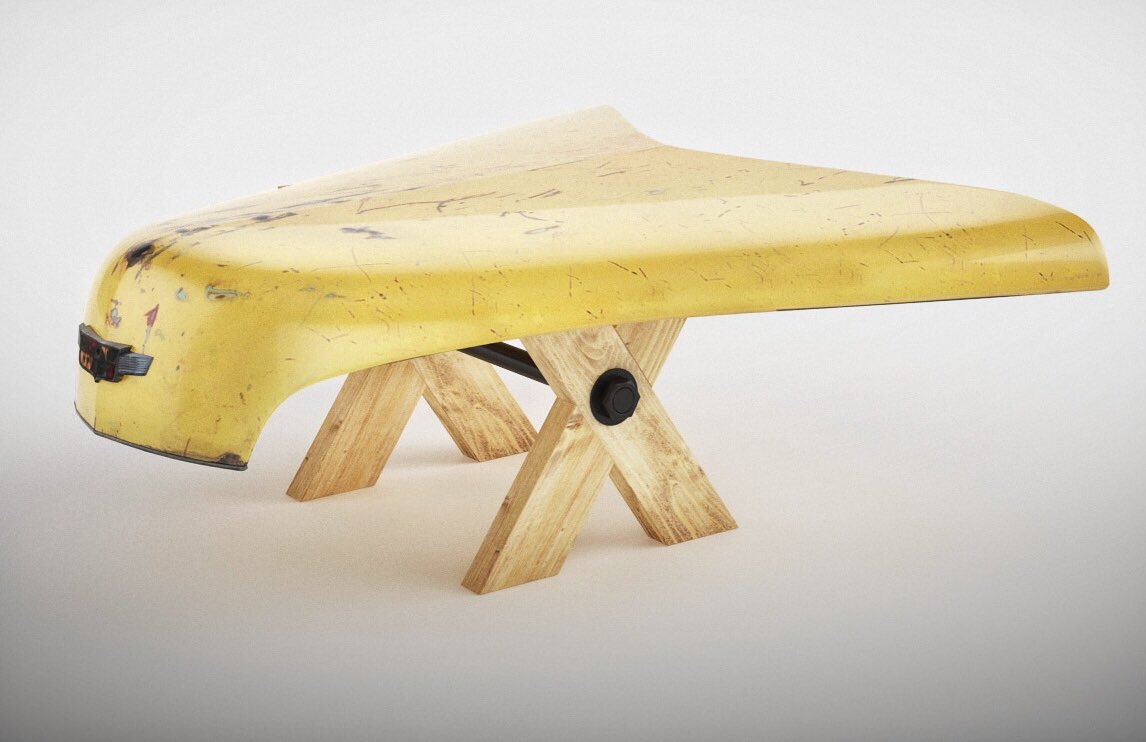 Mucomolasvacas's tweet photo. Intervención . Colección De Soto 1950.  Mesa. Diseño en 3D. Por Tarsicio Sañudo. Técnica mixta, piezas originales autentificadas. Certificado de autenticidad adjunto al implementar y entregar la pieza.#interiordesign #carstagram #naturalcuriosities #design   #DeSoto #vintagecar https://t.co/KVz1e5V7dx