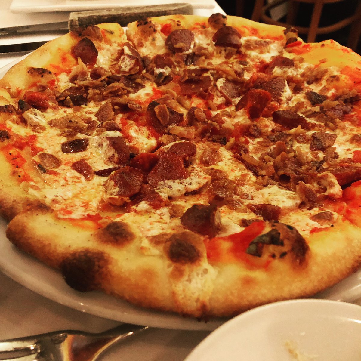 If you put pepperoni on a pizza you make friends.  If you put pepperoni and BACON on a pizza you can be considered for a Nobel Peace Prize.