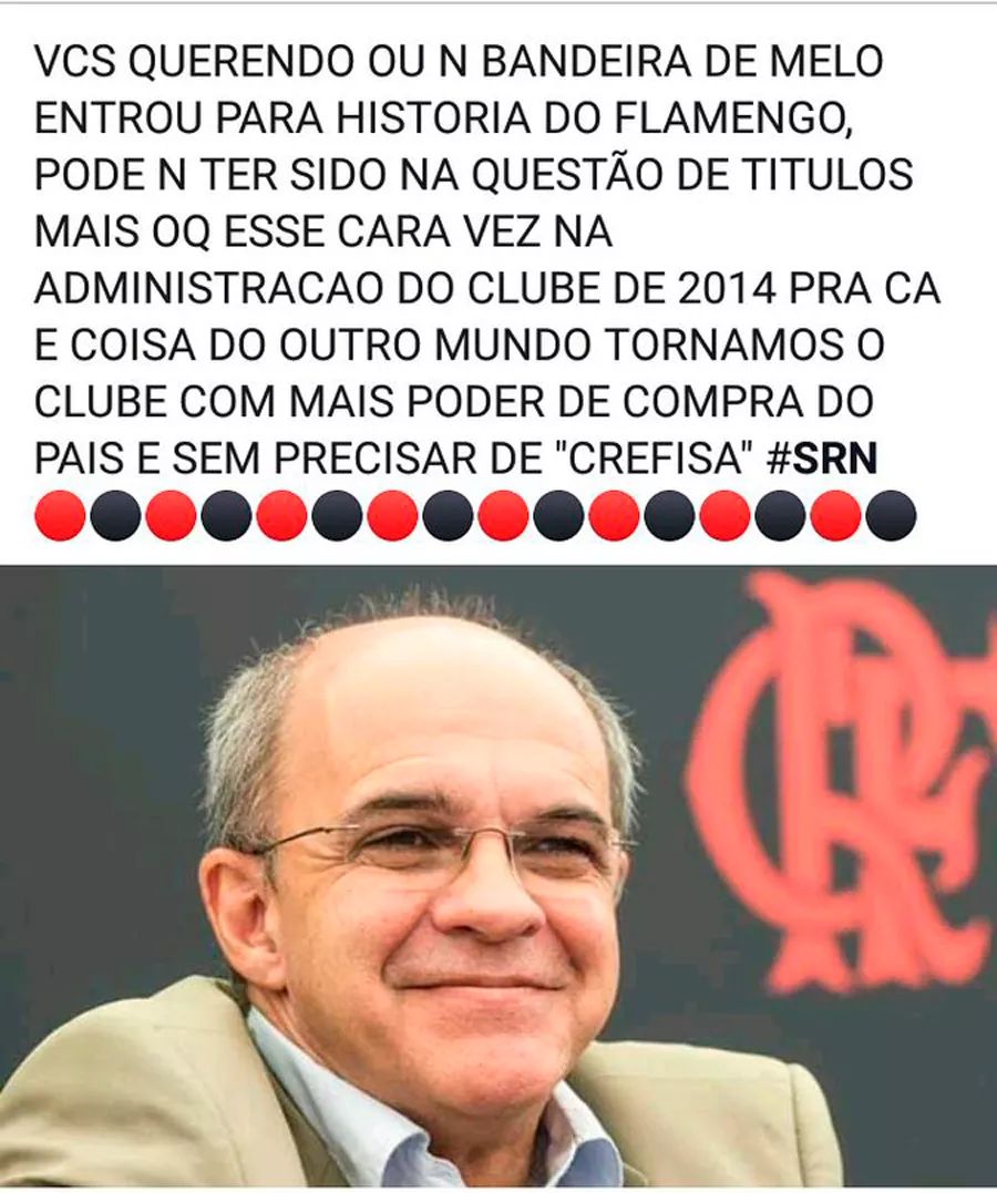 Mesmo com todas as críticas, esse é um dos se não o responsável por essas contratações e time milionário. #RespeitoSim #SRN #Flamengo