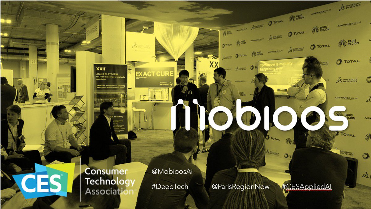 MobioosAI's tweet image. An afternoon panel talking about what else?! #CESAppliedAI, of course. Thanks to everyone who joined us to learn more about rapid AND secure app creation in the mobility field and to our fellow @ParisRegionNow panelists @WattPark_fr, @MobeelityApp, and #movinblue. #CES2019