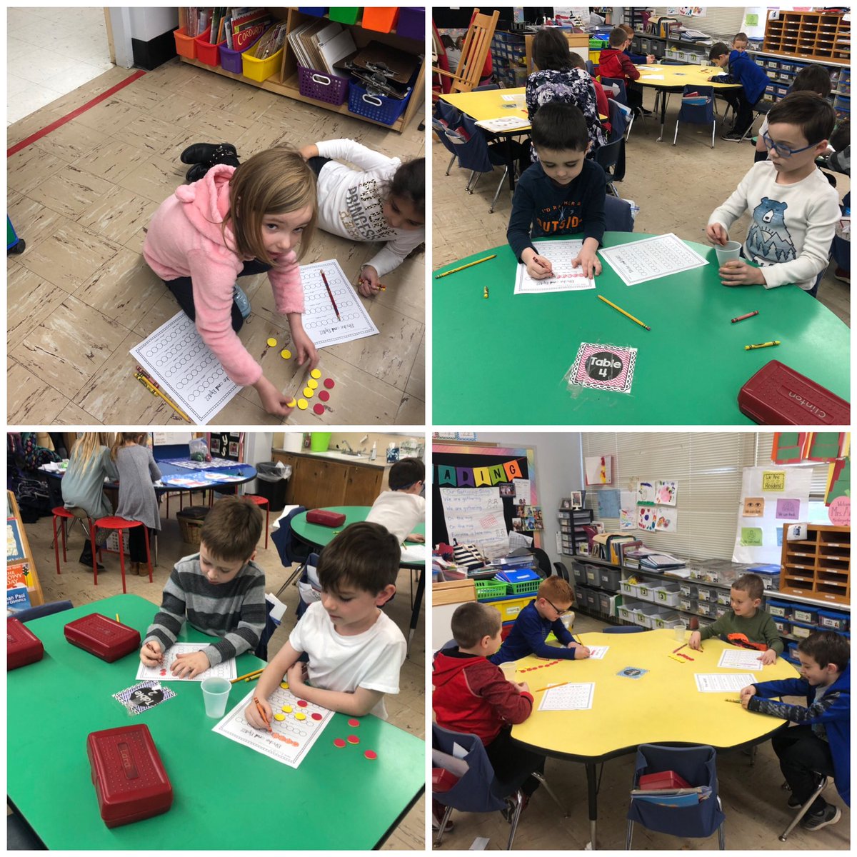 Playing shake and spill to find all the ways to make 10! <a href="/BayviewESchool/">Bayview Elementary</a>