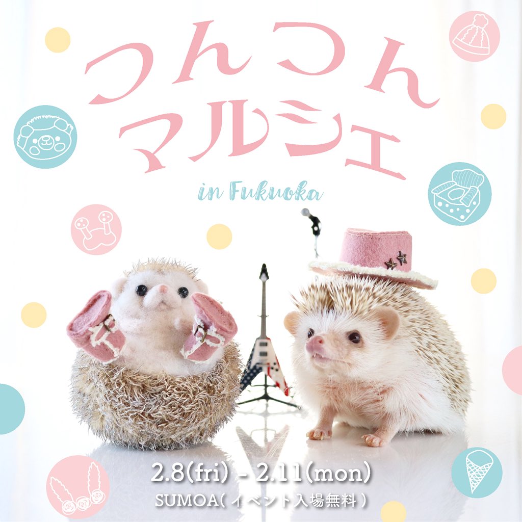 いわさきゆうし على تويتر イベント つんつんマルシェin福岡に参加します 期間 2月8日 金 2月11日 祝 時間 11 00 19 00 会場 Sumoa Sumoa Fukuoka 住所 福岡市博多区博多駅東2 9 6 3f 入場 無料 カフェ利用は有料 ハリネズミ Hedgehog 蝟 いわさきゆうし على تويتر イベント つんつんマルシェin福岡に参加します 期間 2月8日 金 2月11日 祝 時間 11 00 19 00 会場 Sumoa Sumoa Fukuoka 住所 福岡市博多区博多駅東2 9 6 3f 入場 無料 カフェ利用は有料 ハリネズミ Hedgehog 蝟