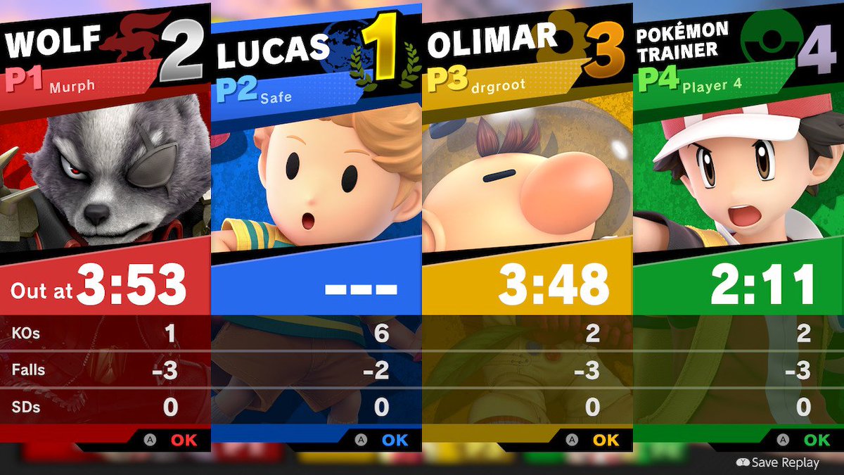 drgroot's tweet photo. murph, safe, arange, aaron #SmashBros #NintendoSwitch https://t.co/eVdEqe0gDj