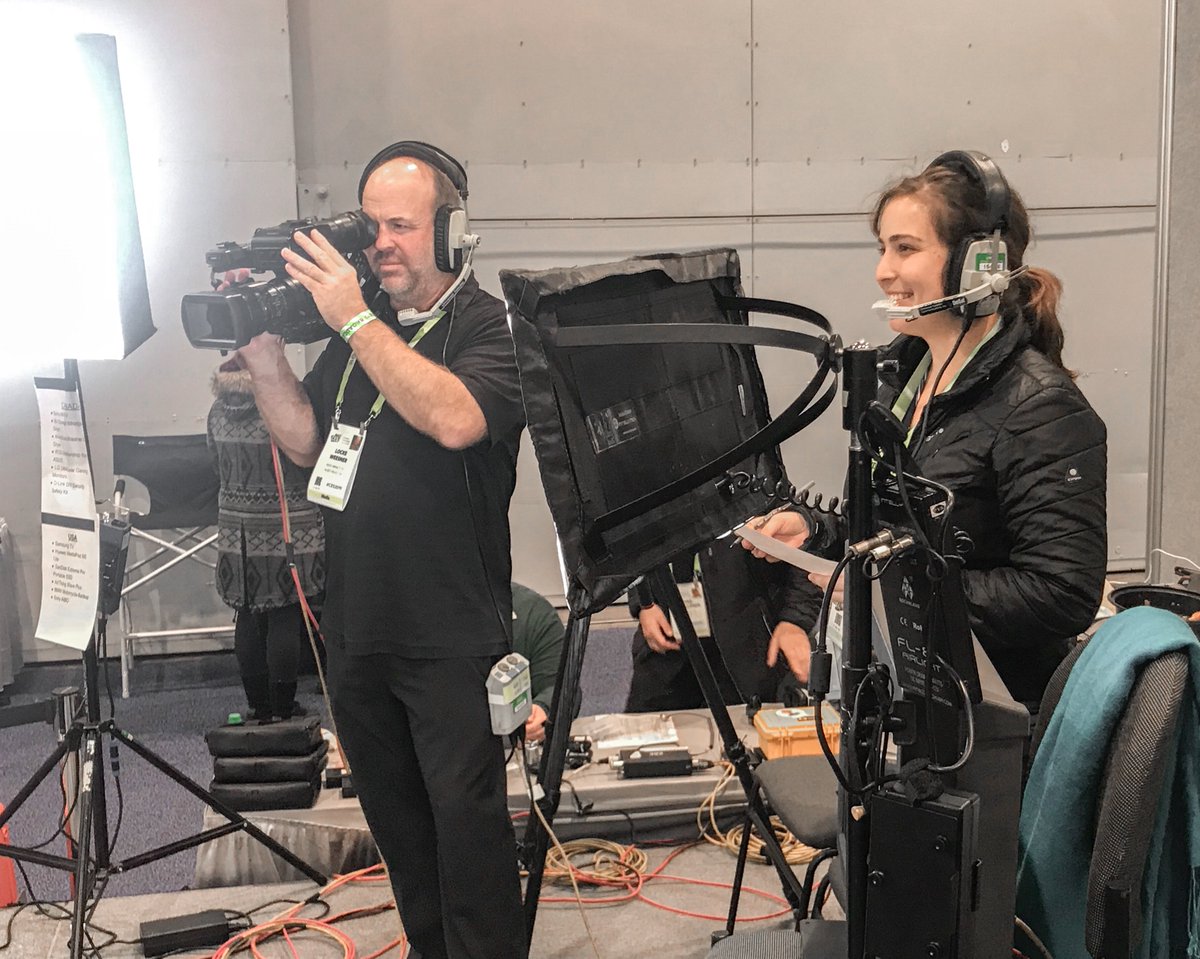 LondenProds's tweet photo. Haley spent the last few days in ‘tech heaven’…aka @CES. She had a fun time producing live tv from the show floor, where they featured the newest #tech products & cars 💻📱⌚️📷
#CES #CES2019 #electronics #lasvegas #television #tvproducing #videoproducing #familiafolksproductions https://t.co/607aeezW6t