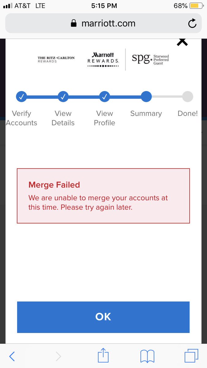 RachelRAdams's tweet photo. @MarriottIntl @MarriottRewards merge instructions followed and continually FAIL!  #SPG loyal https://t.co/GXqaKqQfu8