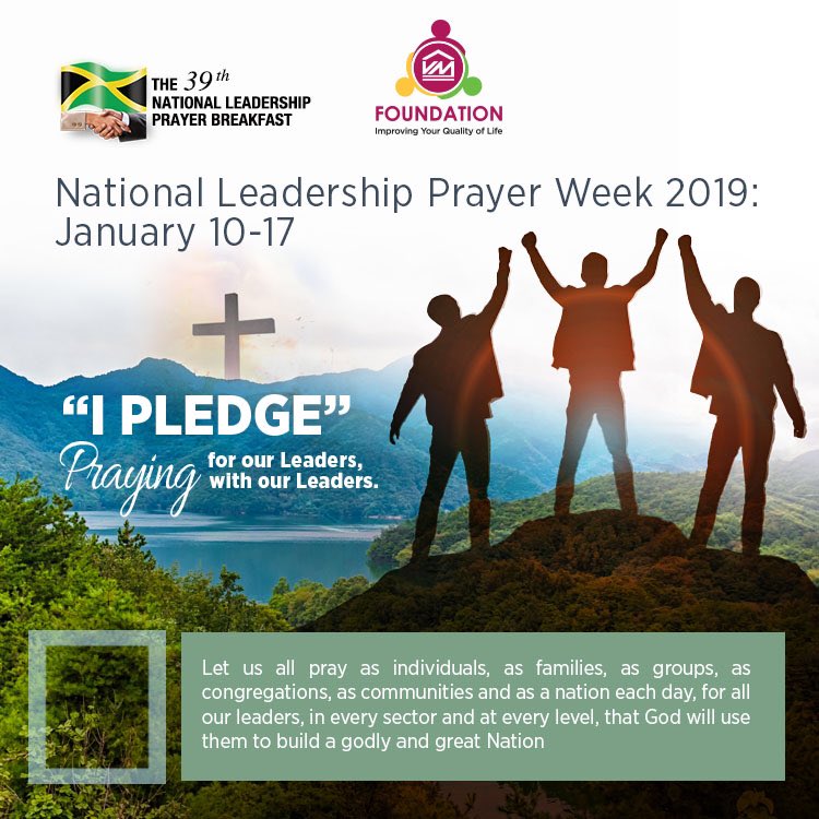 myvmgroup's tweet image. Join the National Leadership Prayer Breakfast Committee and the Victoria Mutual Foundation in a week of prayer starting tomorrow, January 10, 2019. What is your prayer for Jamaica? #VMBS #NLPB #VMFoundation