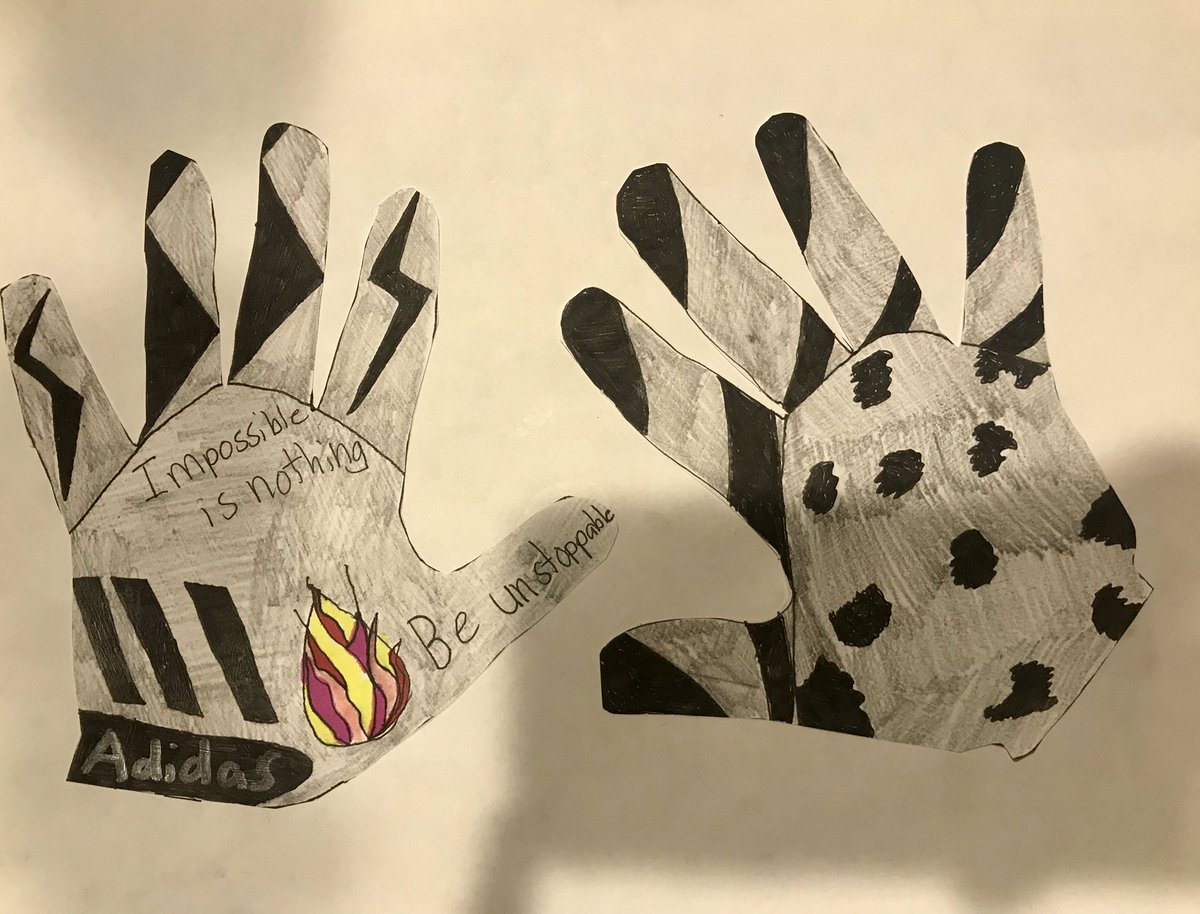 My football loving son spent his evening designing <a href="/adidasfootball/">adidas Football</a> gloves. <a href="/adidasUS/">adidas</a> #football #adidas  #impossibleisnothing