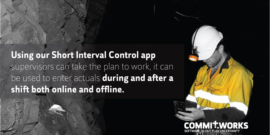 CommitWorks's tweet photo. Using mobile technology and real-time data, the Short Interval Control app lets supervisors track work on their tablets or mobile phones while they are on site. #Mining #ShortIntervalControl #App #MobileTechnology
https://t.co/grZg2HH1uG https://t.co/WsW9KWLt5R