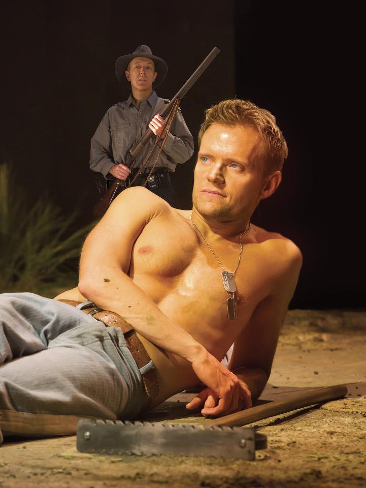 TheTickleFox's tweet photo. Since ppl seemed to like the previous batches, here are a few more pics of #MarcWarren in the 2011 West End production of Cool Hands Luke (Photos: Alastair Muir) #FandomStuff https://t.co/6szwj7Ce4b