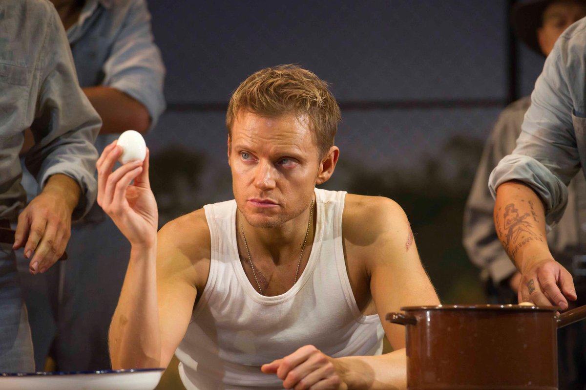 TheTickleFox's tweet photo. Since ppl seemed to like the previous batches, here are a few more pics of #MarcWarren in the 2011 West End production of Cool Hands Luke (Photos: Alastair Muir) #FandomStuff https://t.co/6szwj7Ce4b