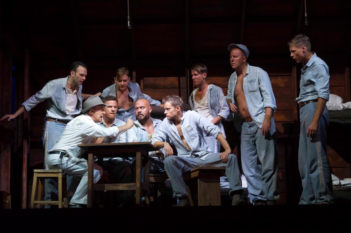 TheTickleFox's tweet photo. Since ppl seemed to like the previous batches, here are a few more pics of #MarcWarren in the 2011 West End production of Cool Hands Luke (Photos: Alastair Muir) #FandomStuff https://t.co/6szwj7Ce4b