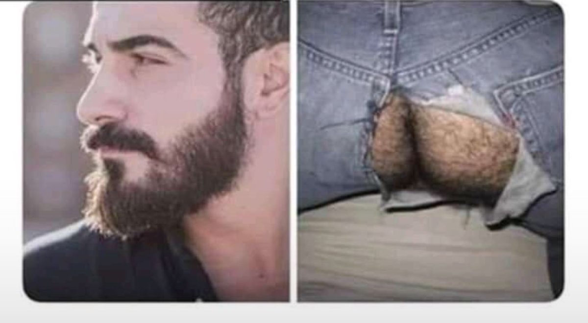 _chat_support's tweet image. If he has a beard, his Butt looks like this 😂😂😂😂 #beardgang #jostwitterhangout