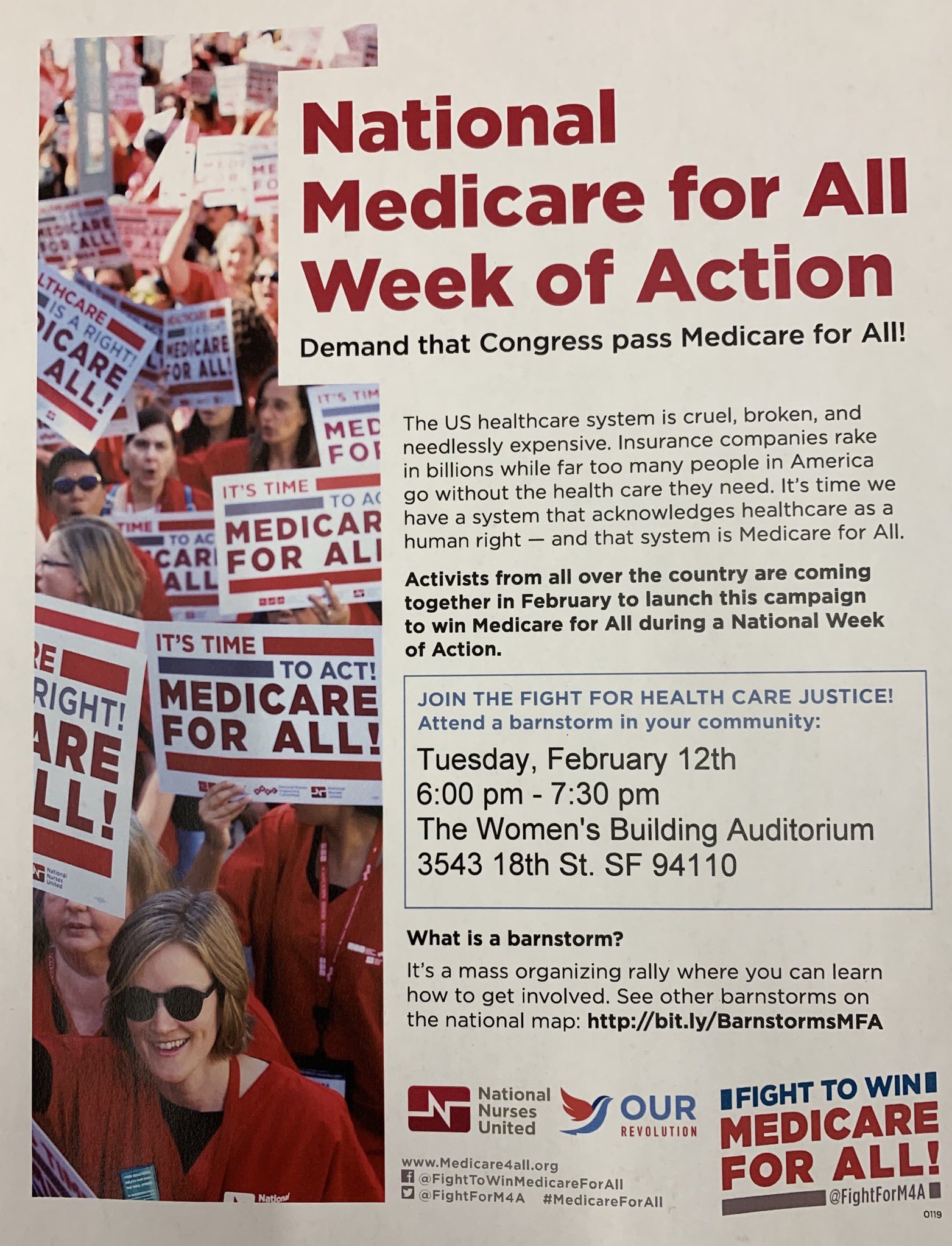 Medicare For All Barnstorm @ Women's Building