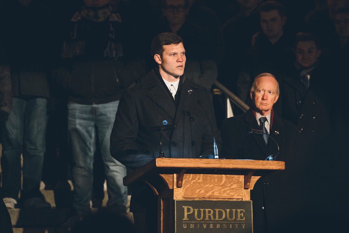 Thank you to <a href="/ElijahSindelar/">Elijah Sindelar</a> for speaking on our behalf at the <a href="/LifeAtPurdue/">Purdue University</a> candlelight vigil for <a href="/theTylerTrent/">Tyler Trent Foundation</a>. 

#BoilerUp #NeverGiveUpT2 #TylerStrong