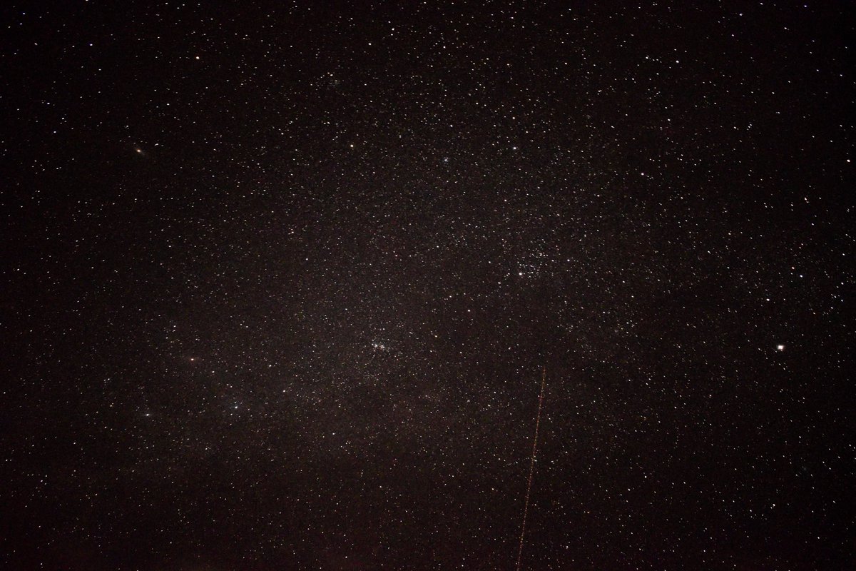 Joem Camacho (@gneissscientist) on Twitter photo Perseus constellation, along with the high-altitude plane (red track)
Nikon d5300, 18-55mm VR lens
ϝ/3.8, ISO 8000, 30s (single exposure) at 21mm focal length.
Tags: #photo #PhotoOfTheDay #PicOfTheDay #photography #Astrophotography #sky #stars #nature <a href="/ThePhotoHour/">#ThePhotoHour</a> Perseus constellation, along with the high-altitude plane (red track)
Nikon d5300, 18-55mm VR lens
ϝ/3.8, ISO 8000, 30s (single exposure) at 21mm focal length.
Tags: #photo #PhotoOfTheDay #PicOfTheDay #photography #Astrophotography #sky #stars #nature <a href="/ThePhotoHour/">#ThePhotoHour</a>