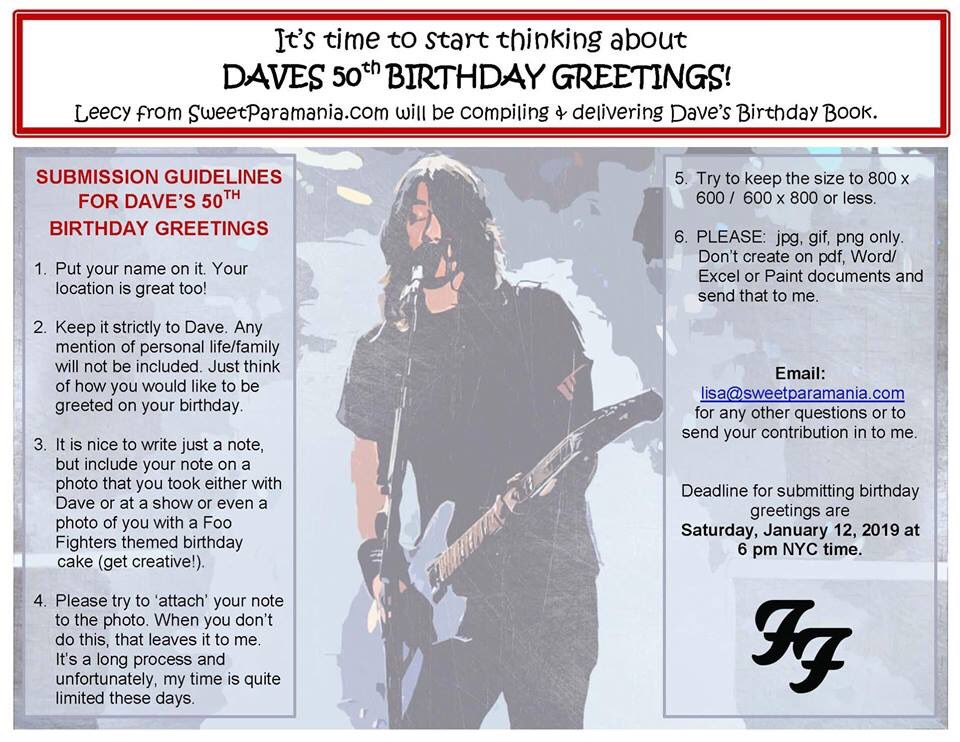 sweetparamania's tweet photo. Again....I will NOT accept just written messages sent in for the Birthday Book. Please read the guidelines. https://t.co/s4XkP3BCcA