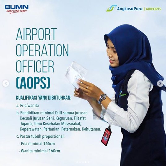 Lowongan Kerja PT Angkasa Pura 1 (Persero). Deadline: 9 - 19 Januari 2019. Apply: recruitment.ap1.co.id 
#angkasapura1 #lowongankerja #lokerbumn #cpns2019 #lokerd3 #lokers1 #jobfair #jabarkarier #lowongankerja2019