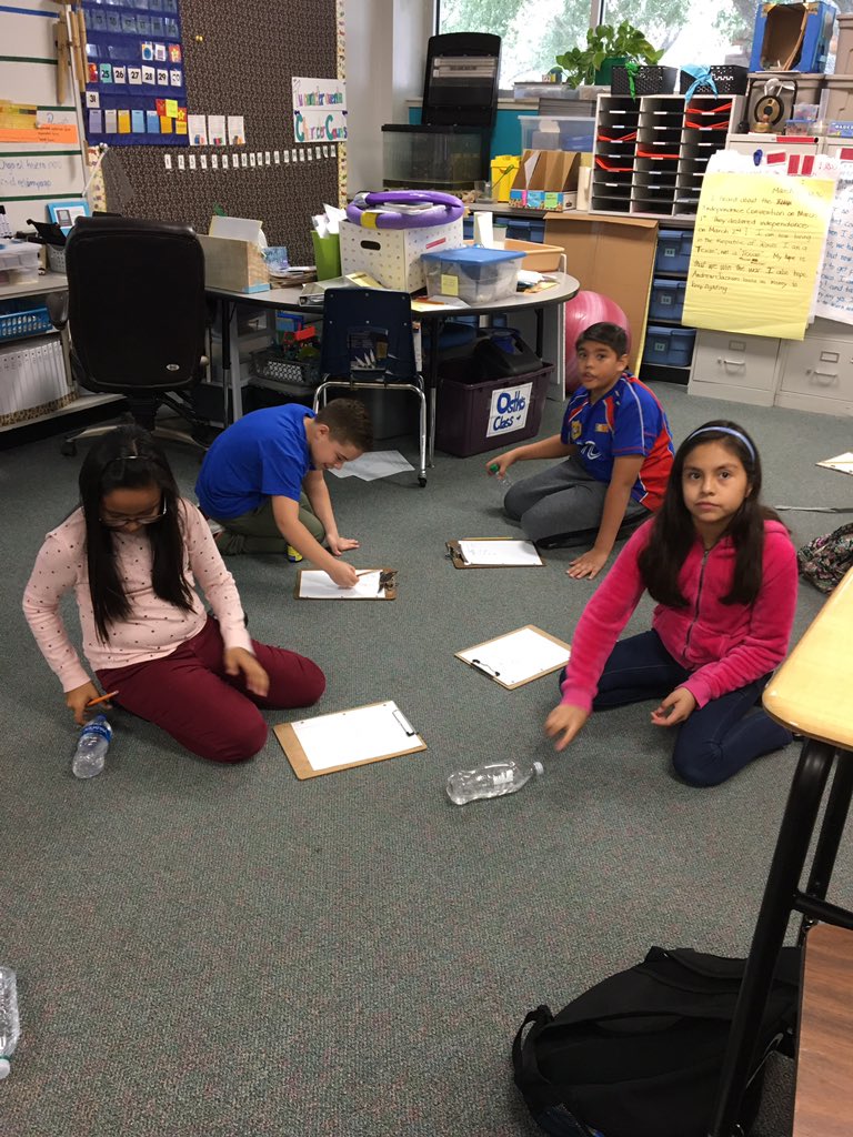 KatinaOsth's tweet image. Bottle flipping activity to gather data for dot plots and stem-and-leaf. Kids were all in! #csisd #science #skawesomesince1967