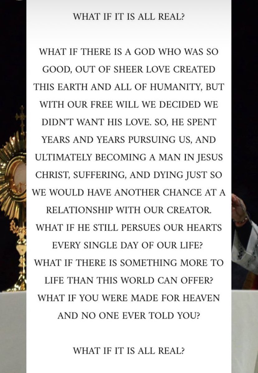 What if it is all real?