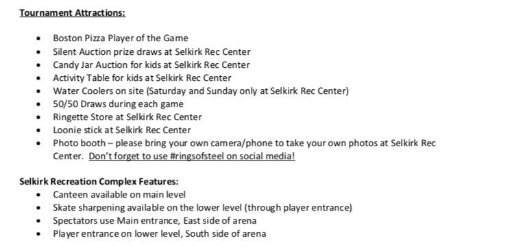 #ringsofsteel #ringette tournament this weekend at the <a href="/cityofselkirk/">City of Selkirk</a> Rec centre and surrounding arenas!