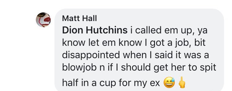 This guy rang child support to report he got a job....a blowjob would they like him to pay half in a cup for the ex 😂🤣 hilarious