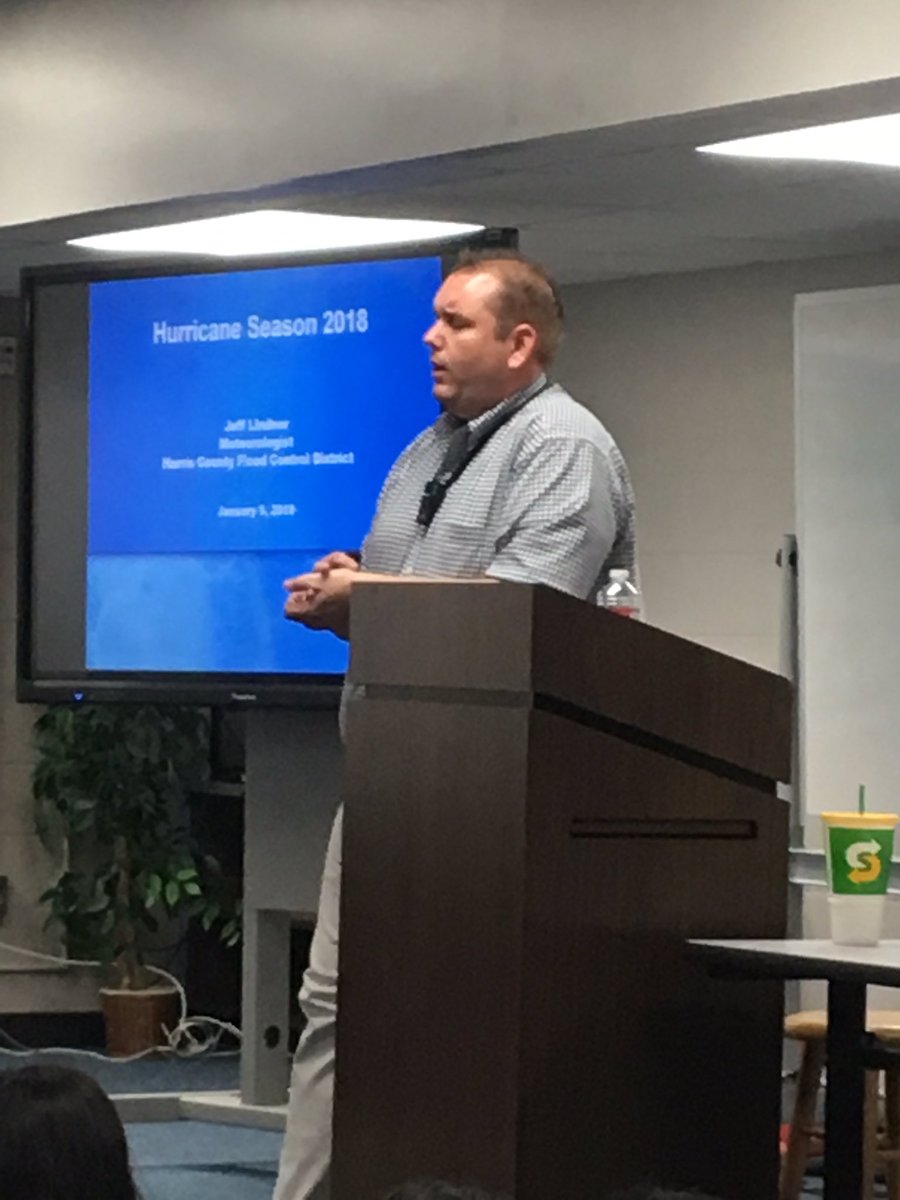 KarenMassie's tweet photo. Totally geeked out by the opportunity to meet @JeffLindner1 while at @Dean_CFISD today!!! His ability to keep us all calm, informed, and prepared during #HurricaneHarvey was legendary. #NerdCrush #Math #Science #Houston #LocalRockstar https://t.co/zMEM6laTnn