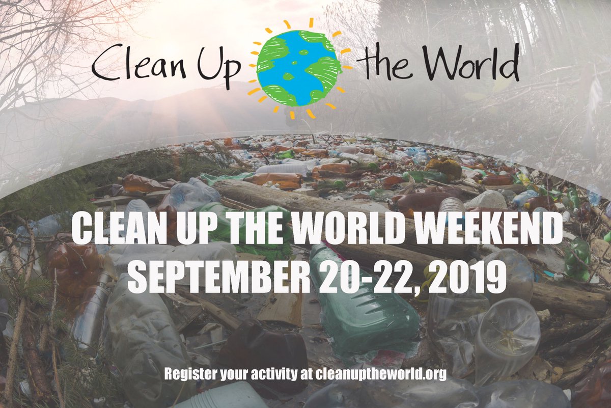 Did you know? Clean Up the World weekend will be held on 20-22 September, 2019. For more info visit cleanuptheworld.org #cleanuptheworld