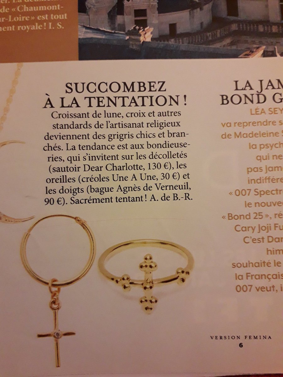 3Genevieve's tweet image. #bondieuseries  Sympa pour les #croyants  le commentaire du journal #Femina supplément de #Téle7jours de cette semaine.De l'humour ???? Je change de #journaltv