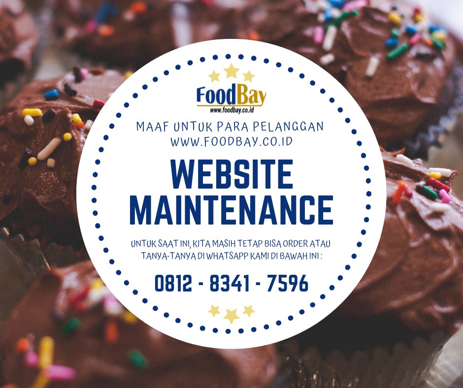 FoodbayIndo's tweet photo. Mohon Maaf sebelumnya untuk pelanggan Foodbay, Website https://t.co/6g0jvEjHyy sedang lagi maintenance.
Untuk Order dan tanya-tanya bisa langsung ke WA kita : 081283417596

#food #foodie #foodbay #minyakzaitun #olis #oliveoil #bakery #pastry #dairy #cokelate #jus #milk #butter https://t.co/HTKkKWsF9a