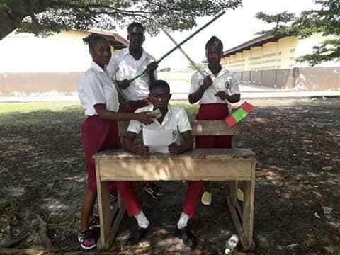 ApexNewsZim's tweet image. Youths in Gabon are doing the #CoupChallenge