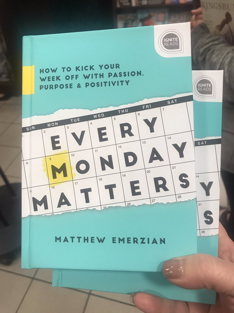 Purtogirl's tweet photo. My book for 2019. #NewYearResolution pay attention to what #matters most @MondaysMatter @emerzian make sure you go get a copy. #YouMatter https://t.co/jD0be1gJVn