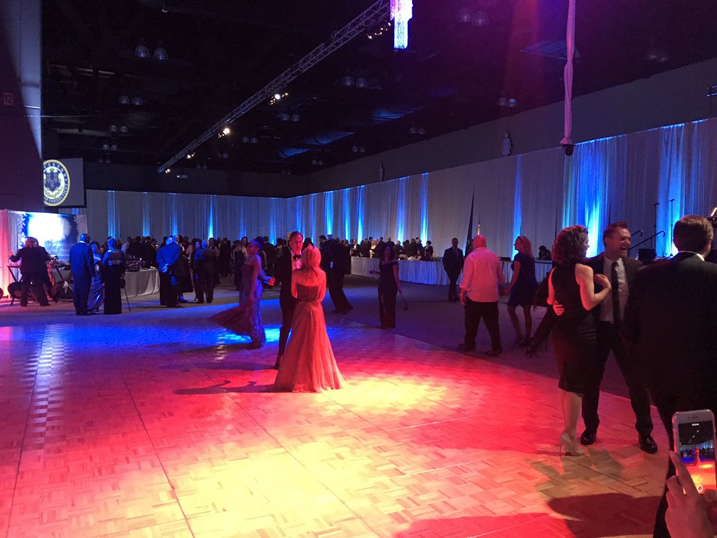 Governor Ned and 1st lady of CT Anne Lamont close out the Inaugural Ball with one last dance...