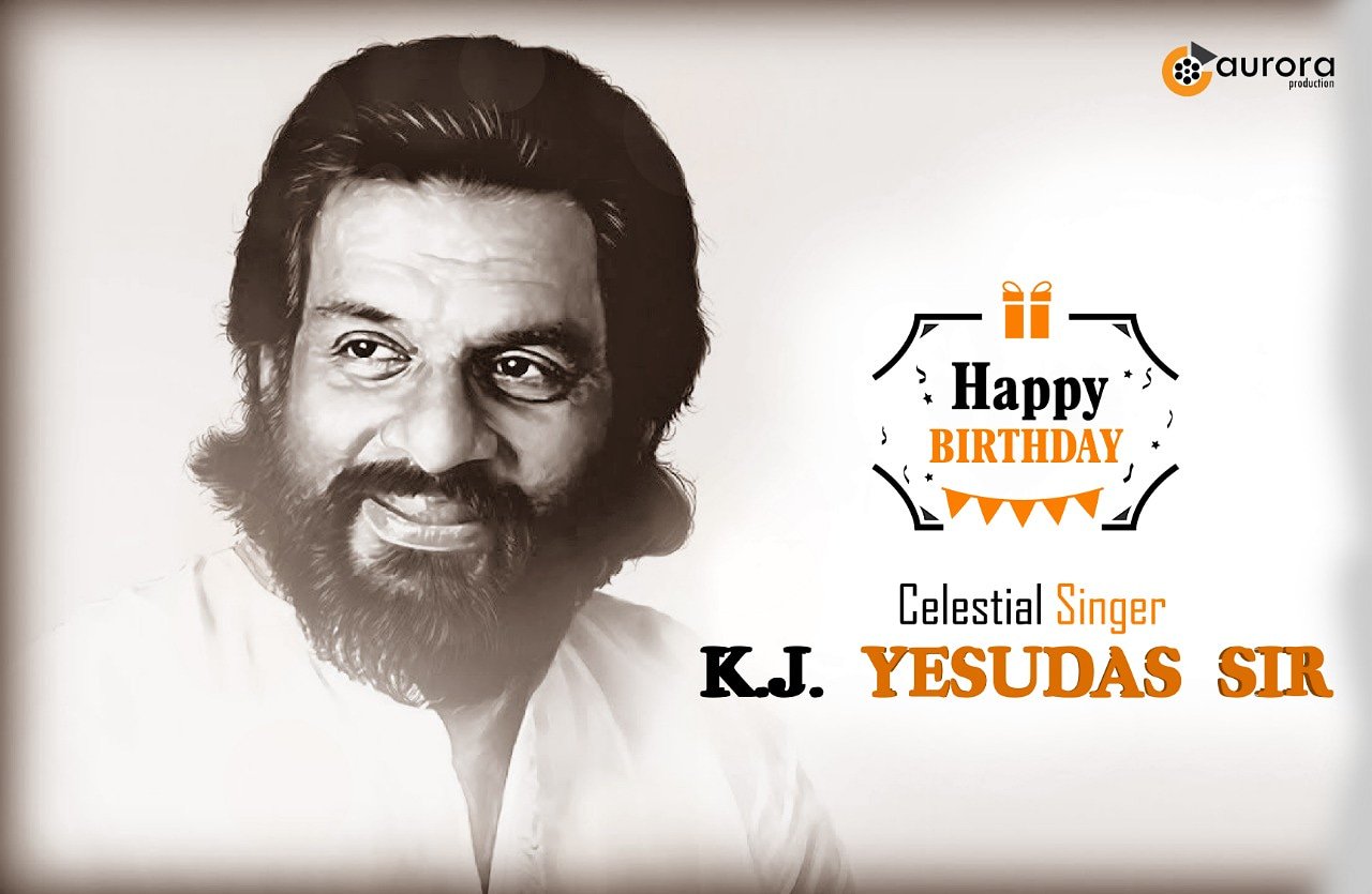   Happy birthday Indian musician and padam vibhushan Mr.K.J.Yesudas 