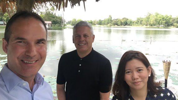 dwp CEO Brenton Mauriello and Group Creative Director, Scott Whittaker are all smiles and pioneering spirit in Myanmar as they meet with clients and partners.  Yangon's famous Inle Lake is the perfect place for a spot of lunch and a chat about #design with Mya from #Minteriors