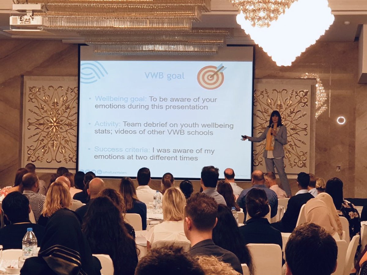 AISsharjah's tweet photo. AIS staff, students and parents involved in the Visible Wellbeing Workshop conducted by @ProfLeaWaters. #AIS_Wellbeing #AIScommunity proud to be the first school in the Middle East to implement  this amongst the AIS community. #AISmilestones https://t.co/z3CMcdqEP3