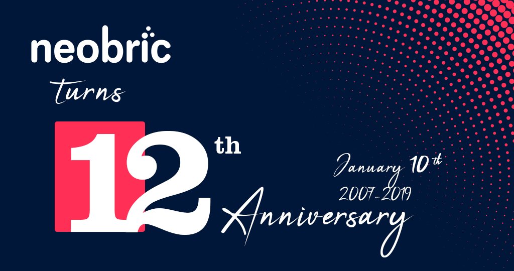 neobric's tweet photo. Proud to be around for 12 useful years that helped over 2 million digital users. Made possible by an amazing team, past and current, and equally amazing partners. https://t.co/TVbhCdIYwF