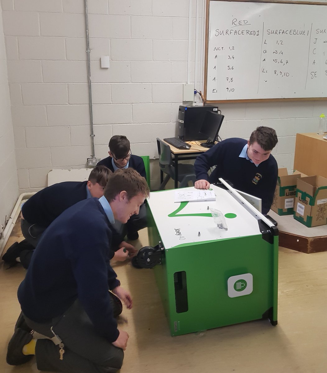 eustace_stephen's tweet photo. #Onederful #TransitionYear #TY students using their #CriticalThinking and #ProblemSolving skills to bring our new #STEMRoom to life 😆 #MIEExpert #MicrosoftEDU #STEM #MSDreamspace #AugmentedReality #MakeWhatsNext #microbit #DoMore 🚀🚀🚀🚀🚀 https://t.co/uVCQYJOOx6