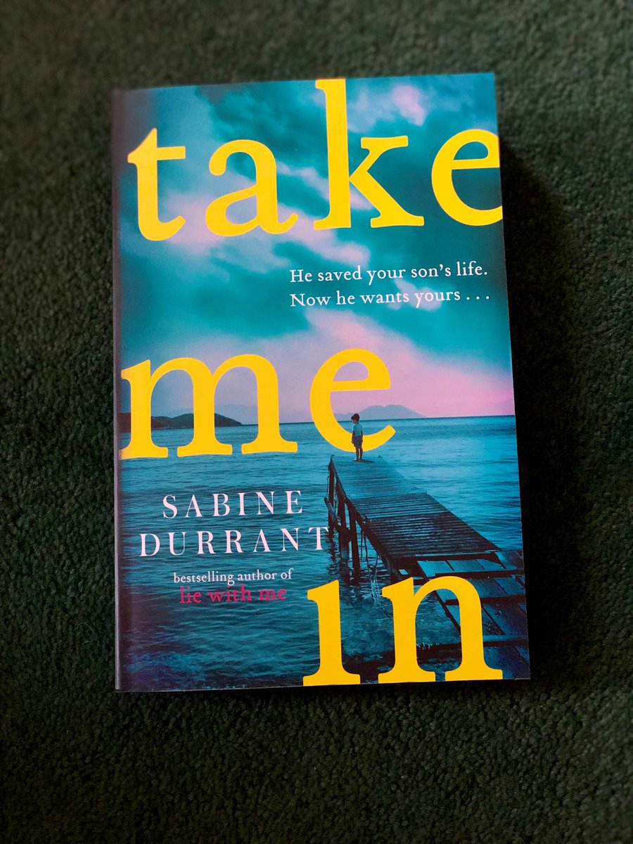 GreeneandHeaton's tweet image. Happy publication day to @SabineDurrant! The heart-stopping thriller #TakeMeIn is out today in paperback 🌊