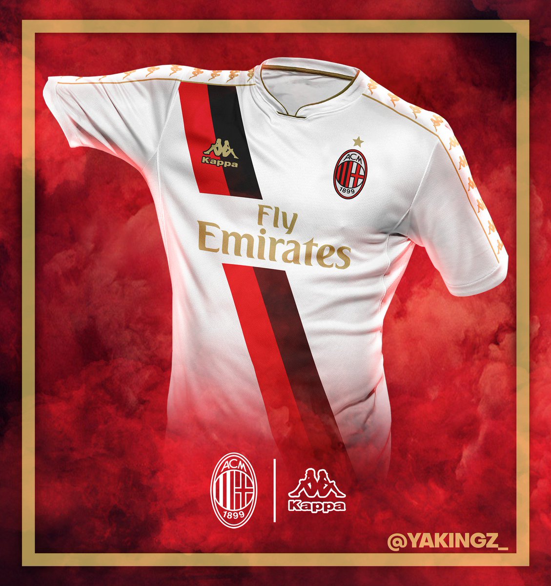Yakingz On Twitter Acmilan X Kappafrance Concept Kits Mockup By Rodracaceres Acmilan Rossoneri Milan Kappa