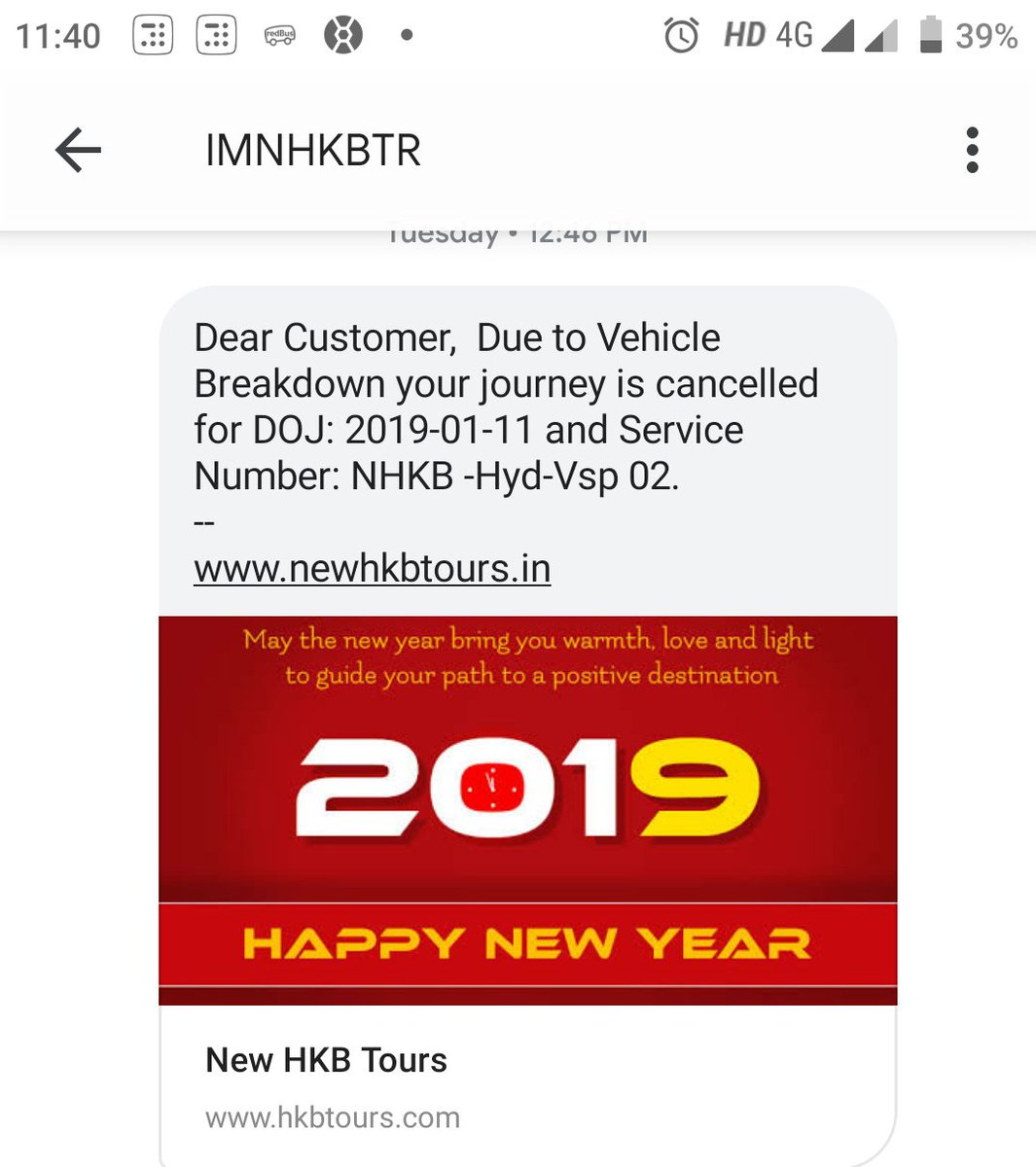 RajeshBarman_'s tweet photo. @redBus_in 3 days before the journey I get a call from bus operator saying the service is cancelled and they don't have any alternative.
But when I check Redbus app the operator came up with same bus and with double the price. @redbus_in https://t.co/UtDh4KPZFa
