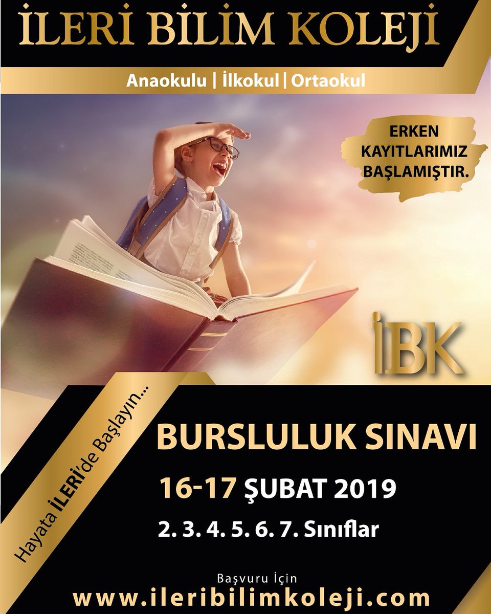 Çocuklarınız hayata İLERİ'de başlasın istiyorsanız
👉👉bit.ly/ibkburs