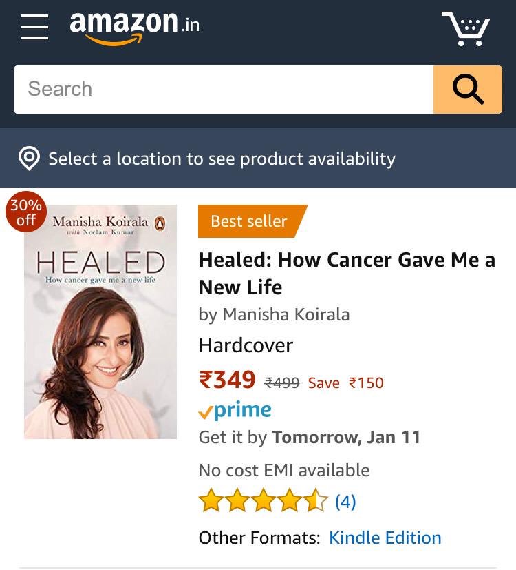 mkoirala's tweet photo. My book #healed is now a bestseller on Amazon! Thank you for all the love. @penguinindia #healed #authorlife #blessed @amazonIN  ❤️🙏🏻😍 https://t.co/wJb8bBjO2T