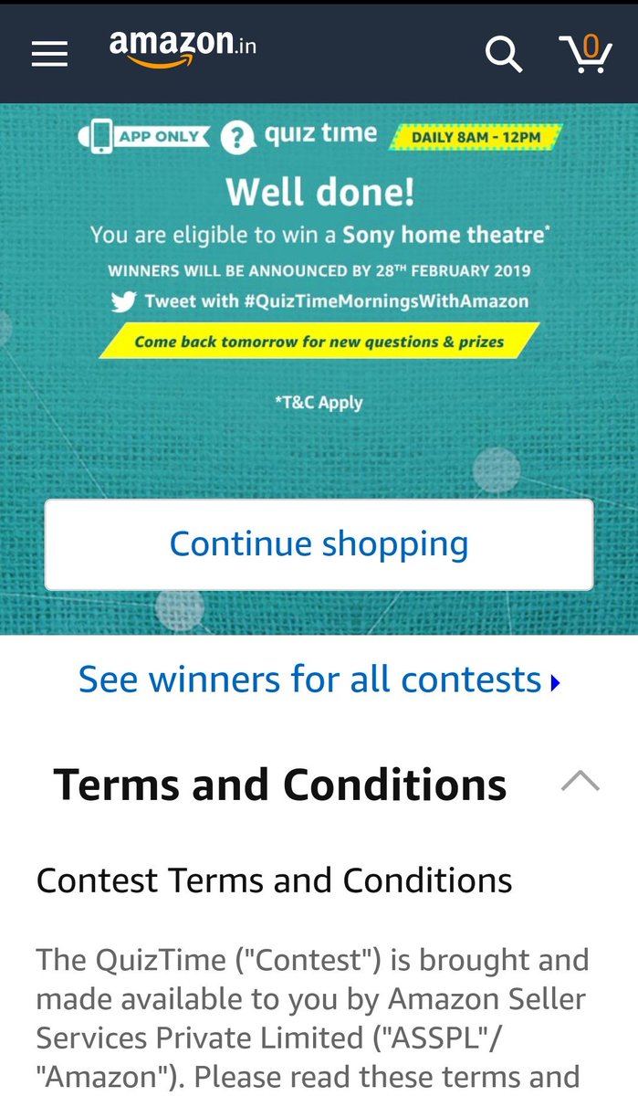 EngrToufikAjimB's tweet image. Thank you @AmazonIN
#Amazonisgreat always, super, best, awesome.
#QuizTimeMorningsWithAmazon
