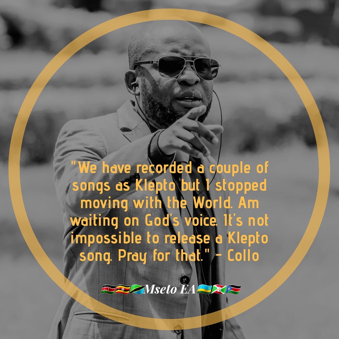MsetoEA's tweet photo. #MsetoUpdates ; COLLO has this morning disclosed that releasing a Klepto song is possible. However, he is currently studying music at Kabarak University and concentrating more on his spiritual growth. https://t.co/B3m4YNJZ2d