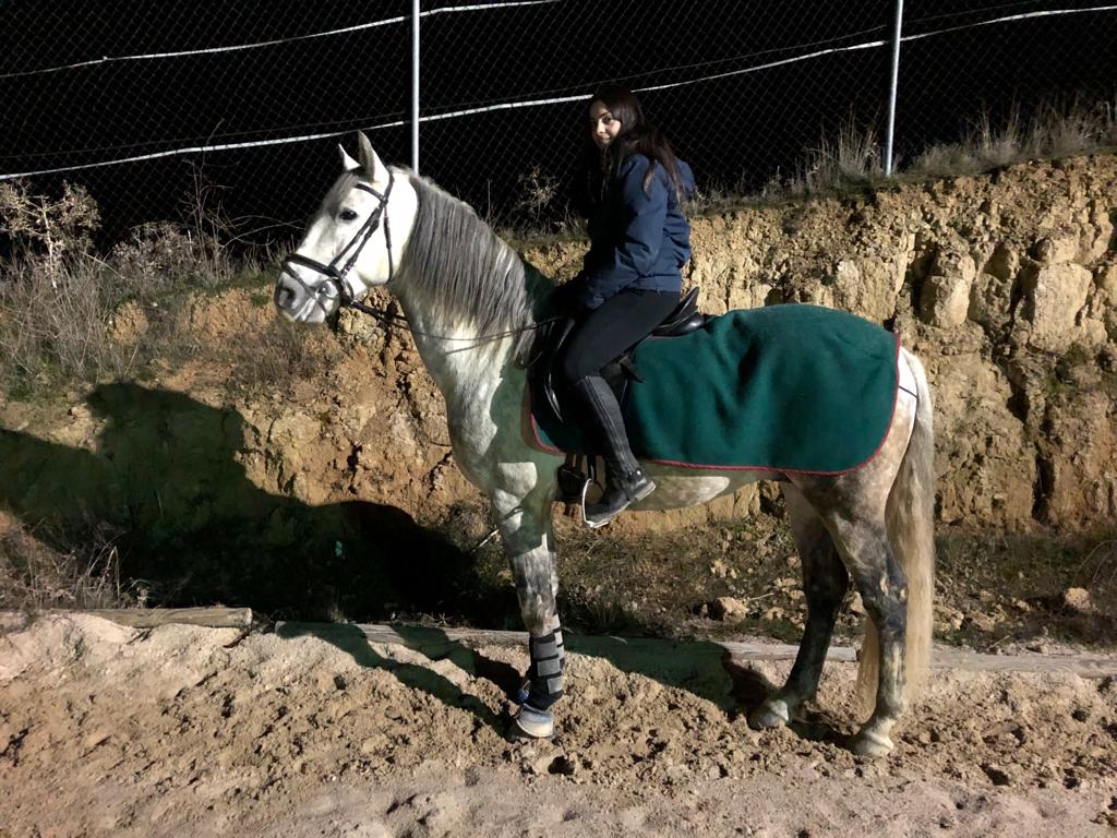 SarahMalmierca's tweet photo. Me volví a subir encima del caballo después de casi dos meses de espera, fue un paseíto para ir calentando motores muy pronto espero estar galopando de nuevo 🐴❤️ gracias mi niño por enseñarme la mejor de las aficiones ❤️ https://t.co/BkvKGAHsWj