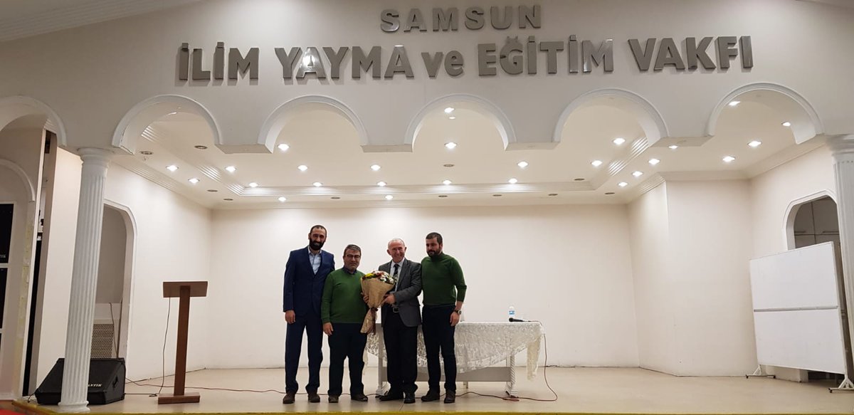Prof. Dr. Ahmet ŞİMŞİRGİL Selamet Kitap Kırtasiye organizasyonuyla  Samsun  İlim Yayma Eğitim Vakfında okurlarıyla sohbet etti ve kitaplarını imzaladı. <a href="/ahmetsimsirgil/">Ahmet Şimşirgil</a>